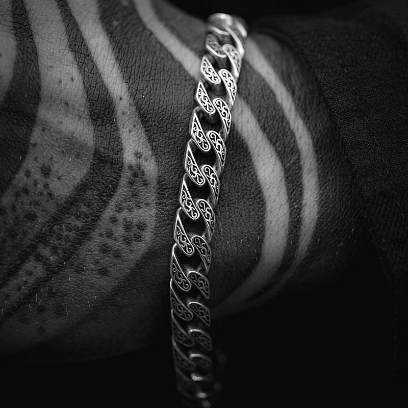 ANCIENT CUBAN. - 925 STERLING SILVER