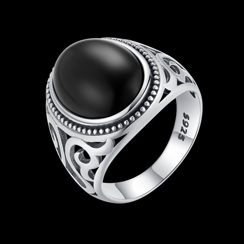 BLACK EYES. - 925 STERLING SILVER