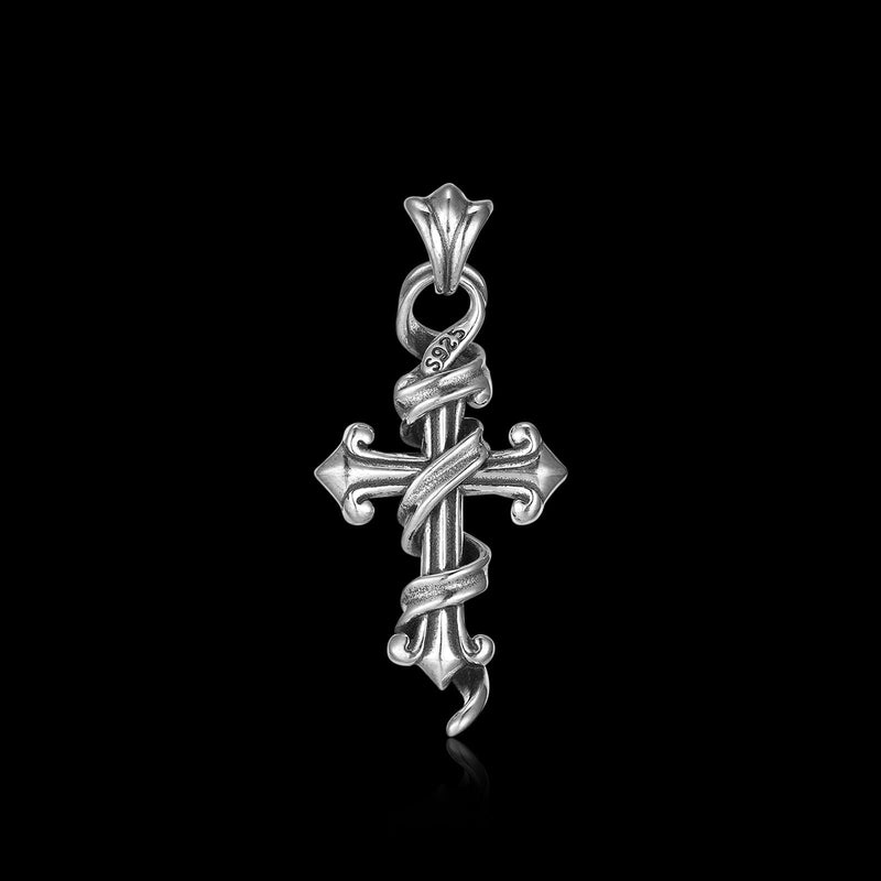 BLACKED SACRED STRANGLE. - 925 STERLING SILVER