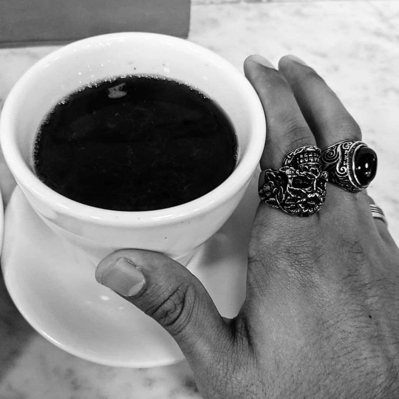 BLACK EYES. - 925 STERLING SILVER