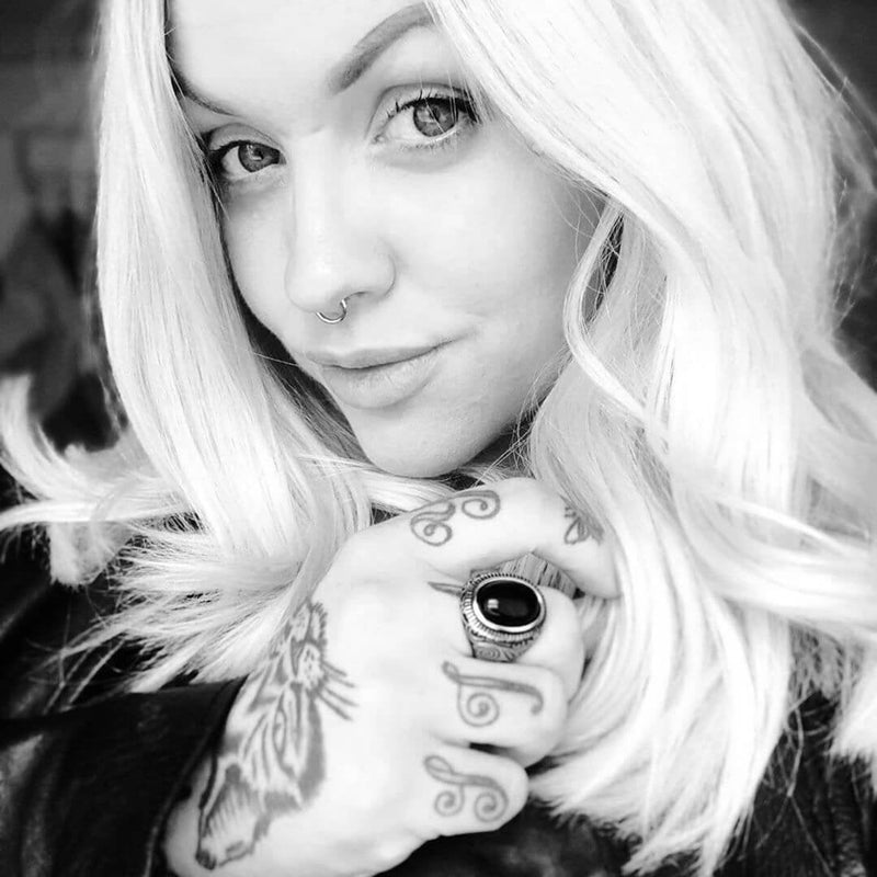 BLACK EYES. - 925 STERLING SILVER